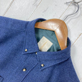 【Men's M ネイビー系】 Foxfire ( フォックスファイヤー ) ロングスリーブ ウールシャツ Long Sleeve Wool Shirt ウール混 日本製 ウール ウェア トップス インナー シャツ ロングスリーブシャツ ウール z00060428