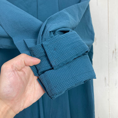 【Women's M ネイビー系】 Mizuno ( ミズノ ) ストレッチ サッカー シャツ ワンピース Stretch Seersucker Shirt Dress ポリエステル ウェア ドレス ワンピース z00060582  ドレス ワンピース ウェア