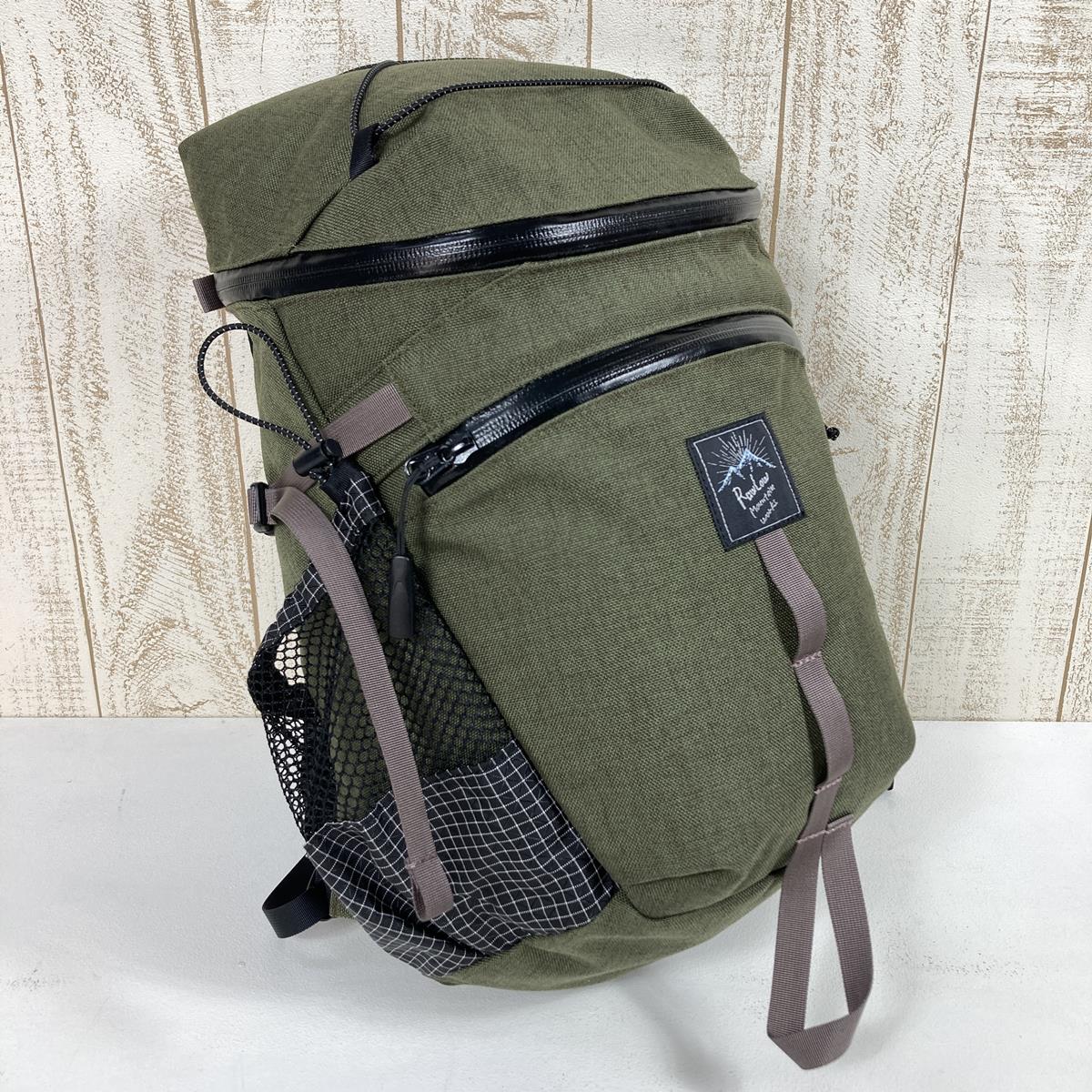 [OneSize 绿色] Rawlow Mountain Works 甲虫尼龙 18L 苔藓背包容量 [~29L] 背包袋存储