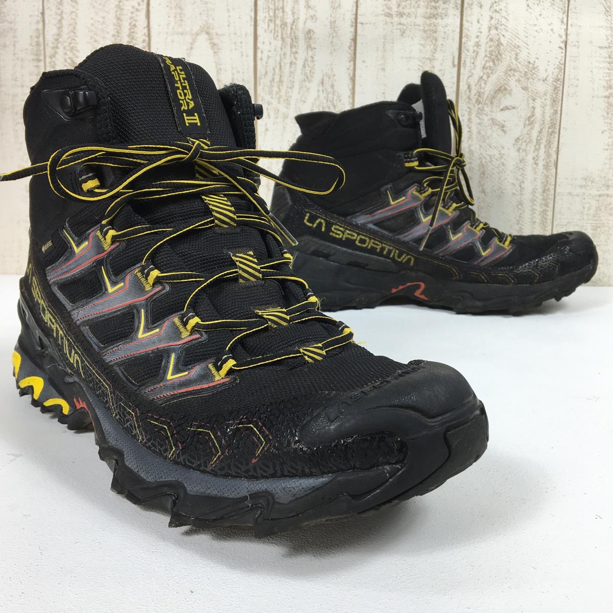 【男式 27.9cm 黑色】La Sportiva Ultra Raptor 2 Mid Gore-Tex Ultra Raptor Ii Mid Gtx 徒步鞋 34B 男式 999100 黑/黄 Treck