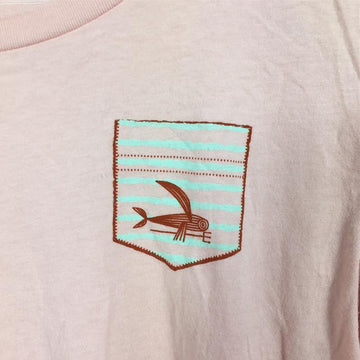 【Women's S ピンク系】 Patagonia ( パタゴニア ) フライングフィッシュ フェイクポケット Tシャツ オーガニックコットン International Women's コットン ショートスリーブTシャツ クルーネック インナー シャツ トップス - 【公式】2ndGEAR（セカンドギア）Webショップ【登山用品・アウトドア用品専門 買取販売店】