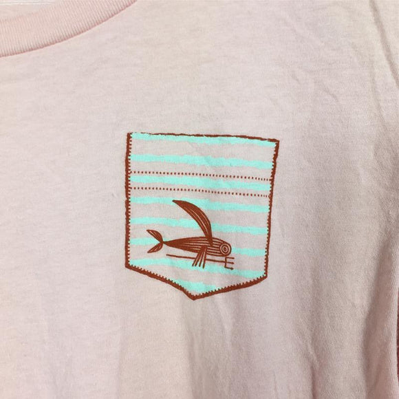【Women's S ピンク系】 Patagonia ( パタゴニア ) フライングフィッシュ フェイクポケット Tシャツ オーガニックコットン International Women's コットン ショートスリーブTシャツ クルーネック インナー シャツ トップス - 【公式】2ndGEAR（セカンドギア）Webショップ【登山用品・アウトドア用品専門 買取販売店】