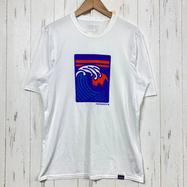 【Men's XS ホワイト系】 2017 Patagonia ( パタゴニア ) キャプリーン デイリー グラフィック Tシャツ Capilene Daily Graphic T Shirt ポリエステル ウェア トップス インナー シャツ ショートスリーブTシャツ