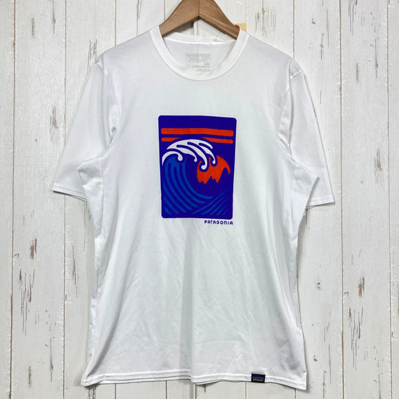 【Men's XS ホワイト系】 2017 Patagonia ( パタゴニア ) キャプリーン デイリー グラフィック Tシャツ Capilene Daily Graphic T Shirt ポリエステル ウェア トップス インナー シャツ ショートスリーブTシャツ