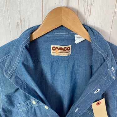 【Men's L ブルー系】 Camco（カムコ） シャンブレー シャツ Chambray Shirt コットン ウェア トップス インナー シャツ ロングスリーブシャツ 化繊 z00058766  化繊 ロングスリーブシャツ インナー シャツ トップス ウェア