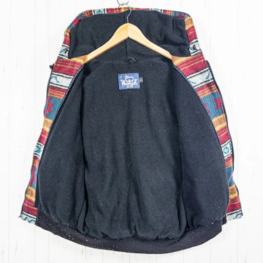 男式中号红色 1980 年代 Woolrich 羊毛衬里 Ortega 羊毛连帽衫，复古原创，很难找到，羊毛服装，上衣，外套，夹克，羊毛，z00052626