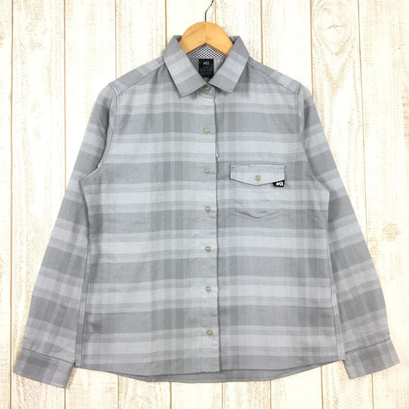 【Women's M グレー系】 Millet ( ミレー ) レディース クータイ サーモ シャツ ロングスリーブ Ld Kuhtai Thermo Shirt Ls フランネル シャツ ネルシャツ MIV01639 Women's コットン ロングスリーブシャツ - 【公式】2ndGEAR（セカンドギア）Webショップ【登山用品・アウトドア用品専門 買取販売店】