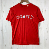 【Men's S オレンジ系】 Craft ( クラフト ) コア エッセンス ロゴティー Core Essence Logo Tee ポリエステル ウェア トップス インナー シャツ ショートスリーブTシャツ クルーネック 化繊 z00059878  化繊 ショー