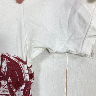 【Men's L ホワイト系】 1990s Patagonia ( パタゴニア ) カヤック プリント オーガニックコットン Tシャツ Kayak Print Organic Cotton T-Shirt 生産終了モデル 入手困難 黒タグ オーガニックコットン ウェ