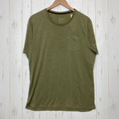 【Unisex L グリーン系】 Atelier Blue Bottle ( アトリエブルーボトル ) ハイカーズ Tシャツ Hiker's T-shirts Sn Supernatural コラボ ウール ウェア トップス インナー シャツ ショートスリーブTシャツ