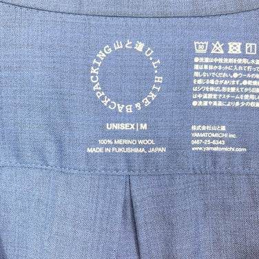 【Unisex M ブルー系】 Yamatomichi ( 山と道 ) メリノ シャツ Merino Shirt メリノウール ウェア トップス インナー シャツ ロングスリーブシャツ ウール z00057836  ウール ロングスリーブシャツ インナー シャツ ト