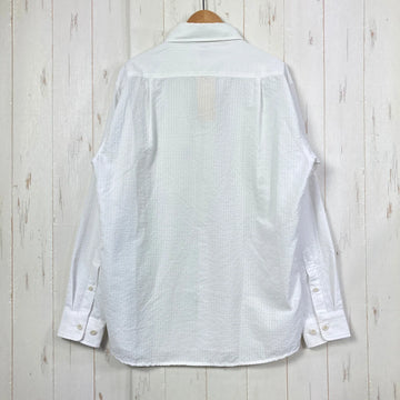 【Men's S ホワイト系】 Montbell ( モンベル ) WIC.ドライタッチ ロングスリーブシャツ Men's WIC. Dry-Touch Long Sleeve Shirt Men's ボタンダウン UVカット ポリエステル ウェア トップス インナ - 0