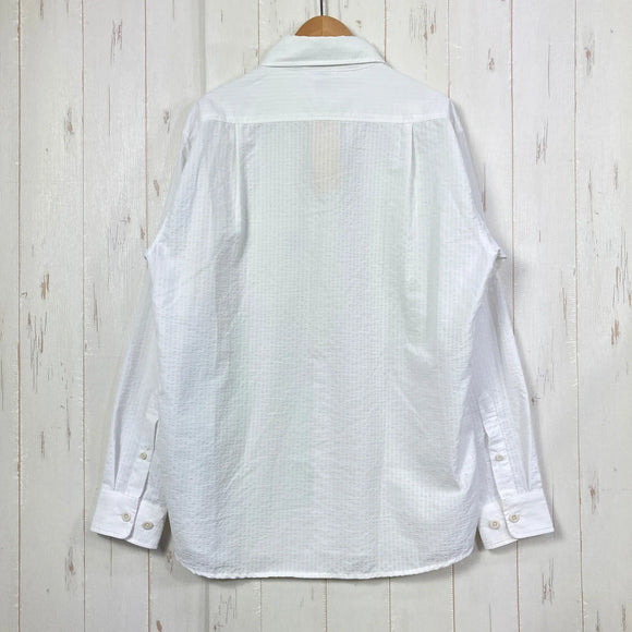 【Men's S ホワイト系】 Montbell ( モンベル ) WIC.ドライタッチ ロングスリーブシャツ Men's WIC. Dry-Touch Long Sleeve Shirt Men's ボタンダウン UVカット ポリエステル ウェア トップス インナ