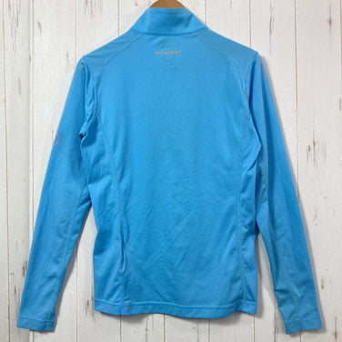 [Men's XS Blue] Mammut Performance Dry Zip Longsleeve - Polyester Wear Top Inner Shirt Long Sleeve Shirt Synthetic z000572