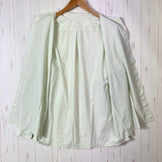 男女通用小号绿色 Yamatomichi 竹衬衫，涤纶，长袖，合成纤维，上衣，汗衫，z00053536