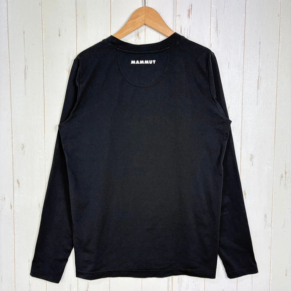 【Men's XS ブラック系】 Mammut ( マムート ) QD ロゴ プリント ロングスリーブ Tシャツ アジアンフィット QD Logo Print Longsleeve T-shirts AF 速乾 UVプロテクション UPF50+ ポリエステル ウェア
