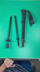 【OneSize ブラック系】 2ndGEAR Mountain Products ( セカンドギアマウンテンプロダクツ ) フレックス フォールディング カーボン トレッキングポール F.F. Carbon Trekking Poles カーボン製 ペア 2本組-23