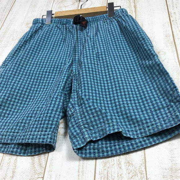 【Men's XS ブルー系】 Gramicci ( グラミチ ) クロスロード Crossroad シアサッカー コットン クライミング パンツ ショーツ 生産終了モデル 入手困難 International Men's コットン ショーツ ショートパンツ ボト - 【公式】2ndGEAR（セカンドギア）Webショップ【登山用品・アウトドア用品専門 買取販売店】