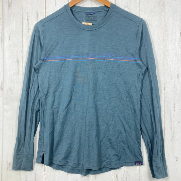 【Men's M グレー系】 Patagonia ( パタゴニア ) ロングスリーブ キャプリーン クール メリノ グラフィック シャツ Long-Sleeved Capilene Cool Merino Graphic Shirt メリノウール ウェア トップス