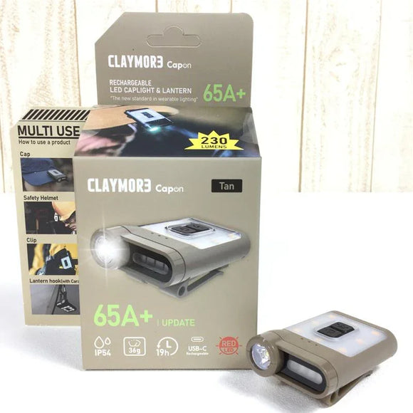 【OneSize ベージュ系】 Claymore ( クレイモア ) キャップオン 65A+ Capon 65A+ 230ルーメン Usb充電 650Mah Ledキャップライト ヘッドランプ ランタン 投光器 Clp-330Tn CLP-330 Tan ヘッドラン - 【公式】2ndGEAR（セカンドギア）Webショップ【登山用品・アウトドア用品専門 買取販売店】