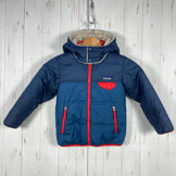 2019 Patagonia Reversible Tribbles Hoody, Boys' 5T Navy. Polyester fleece outerwear jacket. Product code: z00053796.