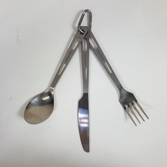 【OneSize シルバー系】 Nordisk ( ノルディスク ) チタニウム カトラリー 3ピース Titanium Cutlery 3pcs チタニウム 119021 カトラリー クックウェア - 【公式】2ndGEAR（セカンドギア）Webショップ【登山用品・アウトドア用品専門 買取販売店】