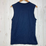 Men's Medium Navy Yamatomichi 100% Light Merino Sleeveless Shirt. Made from merino wool, this sleeveless shirt can be worn as an inner layer or as a tank top.