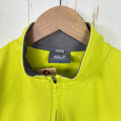 【Men's M イエロー系】 Jackwolfskin ( ジャックウルフスキン ) ファストモーション ハーフジップメッシュシャツ ポリエステル ウェア トップス インナー シャツ ショートスリーブシャツ 化繊 z00054699  化繊 ショートスリーブシャツ