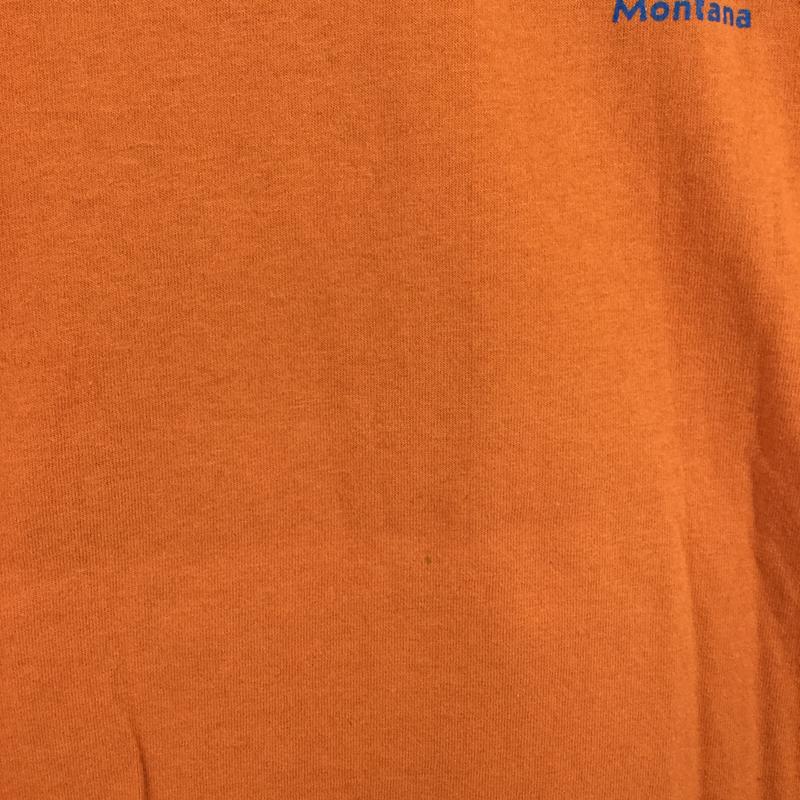 【Men's M オレンジ系】 パイプストーンマウンテニアリング Pipestone Mountaineering カラビナ Tシャツ 希少なアウトドアTシャツ International Men's  化繊 ショートスリーブTシャツ クルーネック インナー シャツ