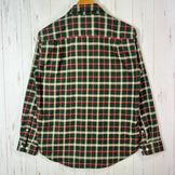 Men's Small Green The North Face Flannel Check Shirt, Polyester, Long Sleeve, Synthetic, Tops, Undershirt, z00053537