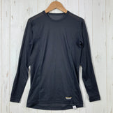 [Men's S Black Series] Finetrack Drylayer Basic Long Sleeve Polyester Wear Top Inner Shirt Long Sleeve T-Shirt Crew Neck Synthetic Fiber z00057558 Synthetic Fiber Long Sleeve T-Shirt