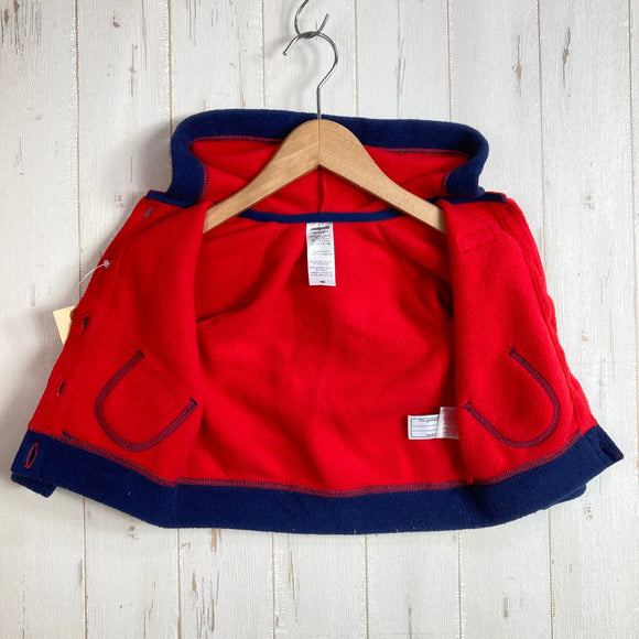【Baby's 18M レッド系】 2014 Patagonia ( パタゴニア ) スワーリー トップ ジャケット Swirly Top Jacklet ポリエステル ウェア トップス アウター ジャケット フリース z00058080  フリース アウター ジャケッ