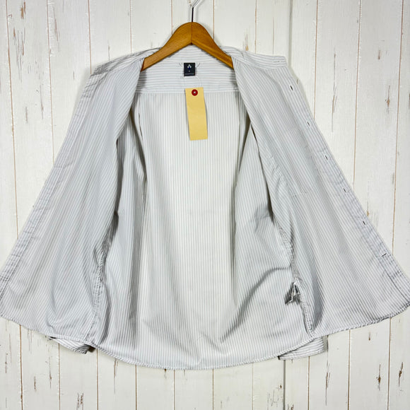【Men's S グレー系】 Montbell ( モンベル ) WIC. ライト スタンドカラー シャツ Wickron Light Stand Collar Shirt 吸汗速乾 UVカット ポリエステル ウェア トップス インナー シャツ ロングスリーブシャ