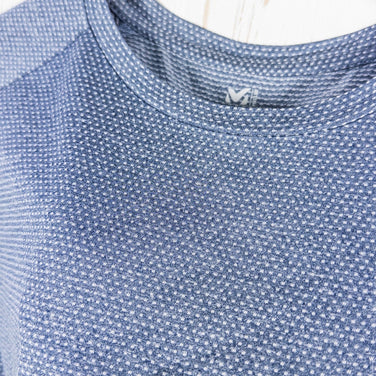 【Men's L ネイビー系】 Millet ( ミレー ) ヘザー メッシュ クルー ショート スリーブ HEATHER MESH CREW SS ポリエステル ウェア トップス インナー シャツ ショートスリーブTシャツ クルーネック 化繊 z00052240 - 【公式】2ndGEAR（セカンドギア）Webショップ【登山用品・アウトドア用品専門 買取販売店】