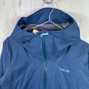 【Women's M ブルー系】 Rab ( ラブ ) ダウンポア ライト ジャケット ウィメンズ Downpour Light Jacket Wmns QWG-91 TEMPEST BLUE z00056116 TEMPEST BLUE レインシェル アウター ジャ-4