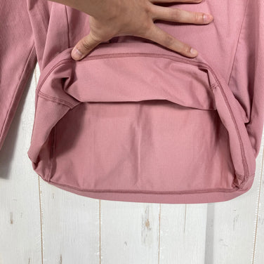 [Women's S Pink] Finetrack Drolt Quad Long Sleeve Polyester Wear Top Inner Shirt Long Sleeve T-Shirt Crew Neck Synthetic Fiber z00059219 Synthetic Fiber Long Sleeve T-Shirt Crew