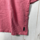 【Men's XL ピンク系】 Gohemp ( ゴーヘンプ ) ワイド フットボール ティー Wide Football Tee ヘンプコットン 七分袖 ワイドシルエット ヘンプ ウェア トップス インナー シャツ ショートスリーブTシャツ クルーネック コットン