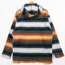 【Unisex M レッド系】 1980s Woolrich ( ウールリッチ ) ネイティブ フリース プルオーバー フーディ ビンテージ オリジナル 入手困難 アノラック パーカー ウール ウェア トップス インナー シャツ フーディ ウール z00052625-2