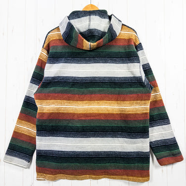 Unisex Medium Red 1980s Woolrich Native Fleece Pullover Hoodie. Vintage, original, hard-to-find anorak, woolen top, inner shirt, hoodie, wool, z00052625