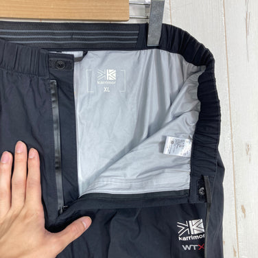 【Men's XL ブラック系】 Karrimor ( カリマー ) WTX LT レイン パンツ WTX LT Rain Pants ナイロン ウェア ボトムス ロングパンツ レインシェル z00058831  レインシェル ロングパンツ ボトムス ウェア