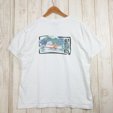 【Men's M ホワイト系】 1998 Patagonia ( パタゴニア ) オーガニックコットン カヌープリント ティー 入手困難 黒タグ オーガニックコットン ウェア トップス インナー シャツ ショートスリーブTシャツ クルーネック コットン z00051 - 【公式】2ndGEAR（セカンドギア）Webショップ【登山用品・アウトドア用品専門 買取販売店】