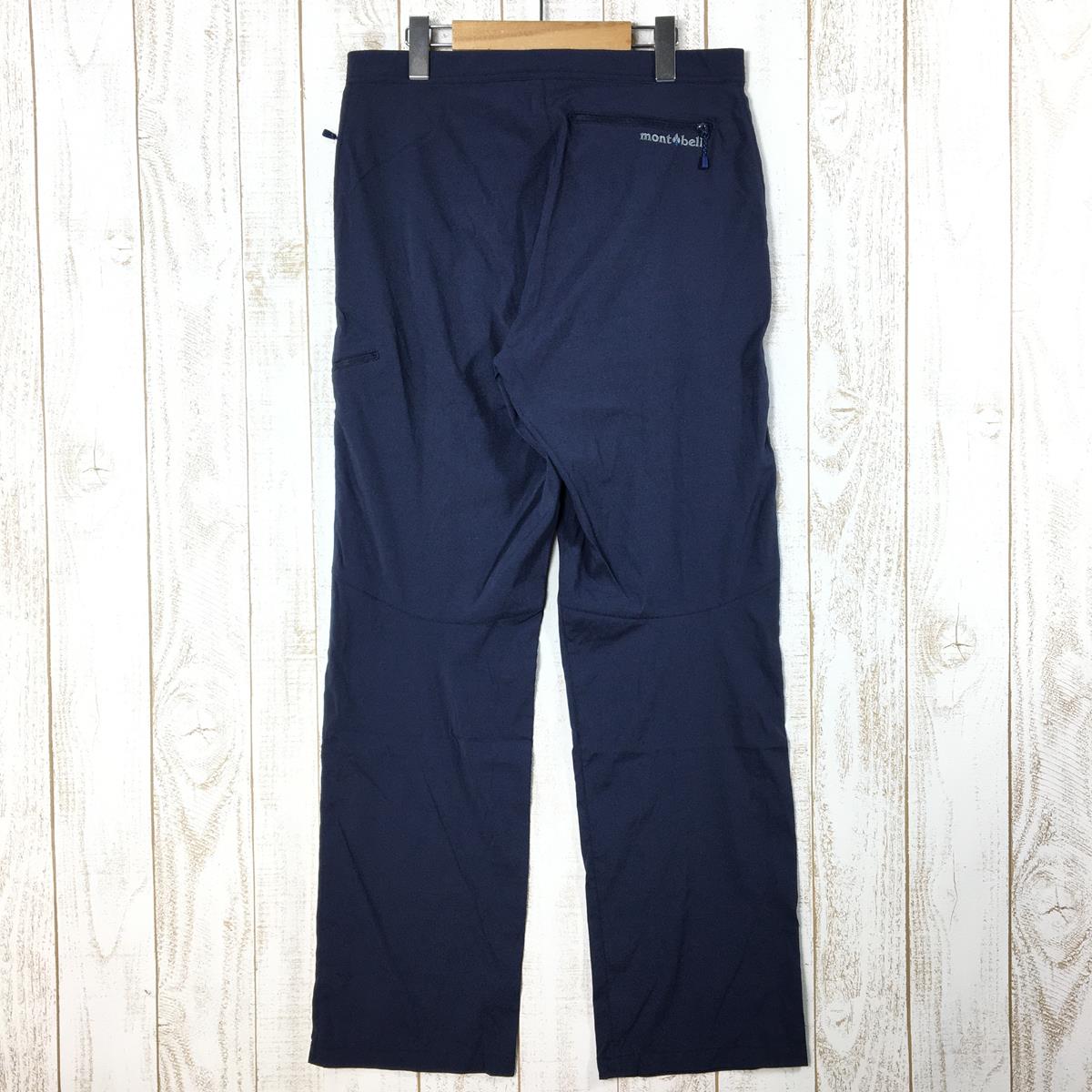 [Men's M Navy] Montbell Stretch Light Pants 1105628 Asian Men's Softshell Long Pants Bottoms Wear