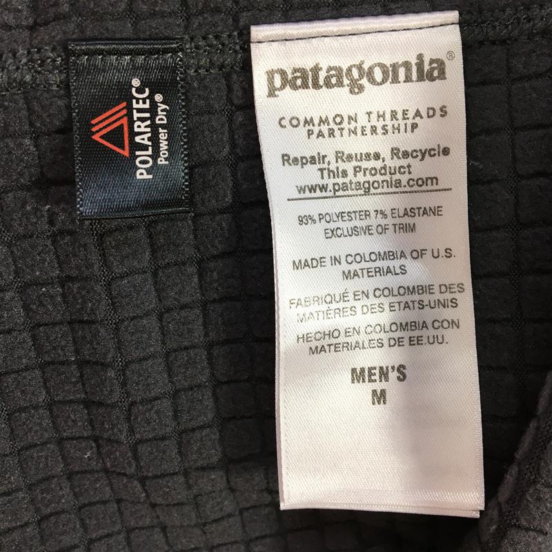 [男式 M 灰色] Patagonia R1 连帽衣调节器 Polartec Power Dry 抓绒夹克套头衫 40074 国际男式 FGE 锻造灰色