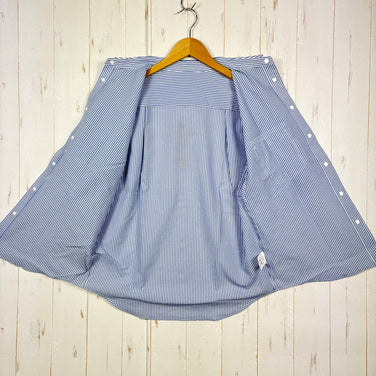 Women's Medium Blue Ridge Mountain Gear Basic Short Sleeve Shirt Stripe Blue x White z00055795 B