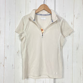 【Women's S アイボリー系】 Marmot ( マーモット ) ショートスリーブ ハーフジップ シャツ ポリエステル ウェア トップス インナー シャツ ショートスリーブシャツ 化繊 z00059206  化繊 ショートスリーブシャツ インナー シャツ トップス