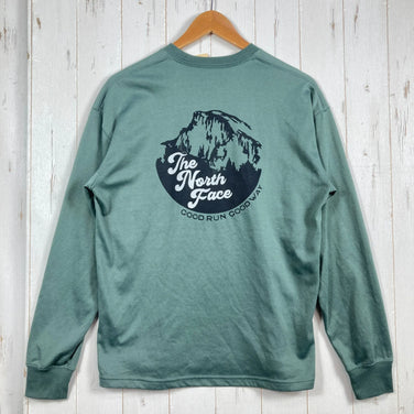 【Men's M グリーン系】 The North Face ( ザ・ノースフェイス ) ロングスリーブ フリーラン リブ クルー L/S Free Run Rib Crew ポリエステル ウェア トップス インナー シャツ ロングスリーブTシャツ クルーネック 化
