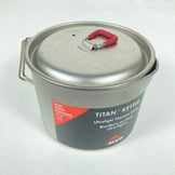 One Size Silver MSR Titanium Kettle 850ml (Discontinued Model, Hard to Find) Titanium Cookware Kettle (z00054250)