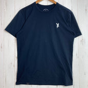 【Men's M ブラック系】 Answer4 ( アンサーフォー ) ドクロウサギ刺繍 ロングショートスリーブティー 入手困難 ジェリー鵜飼デザイン ポリエステル ウェア トップス インナー シャツ ロングスリーブTシャツ クルーネック 化繊 z00057171