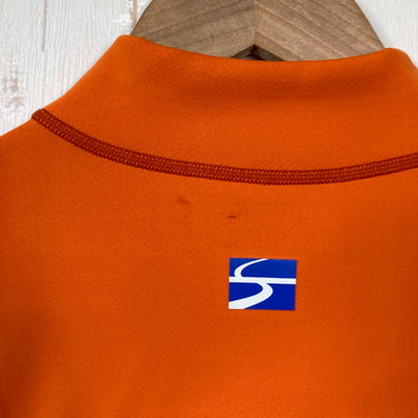 【Men's L オレンジ系】 Finetrack ( ファイントラック ) フラッドラッシュ ジップネック Flad Rush Zip Neck ポリエステル ウェア トップス インナー シャツ ロングスリーブシャツ 化繊 z00060178  化繊 ロングスリー