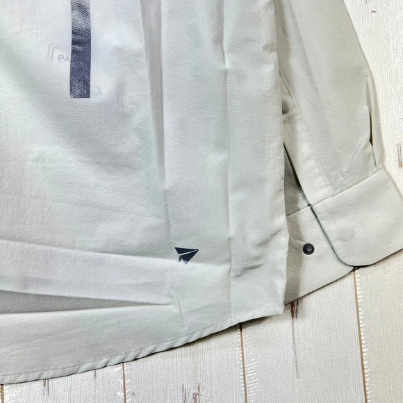 【Unisex M アイボリー系】 Paper Sky Wear ( ペーパースカイ ウェア ) ウィンドビッグシャツ WIND BIG SHIRT ECRU ナイロン ウェア トップス インナー シャツ ロングスリーブシャツ 化繊 z00053707 ECRU 化繊